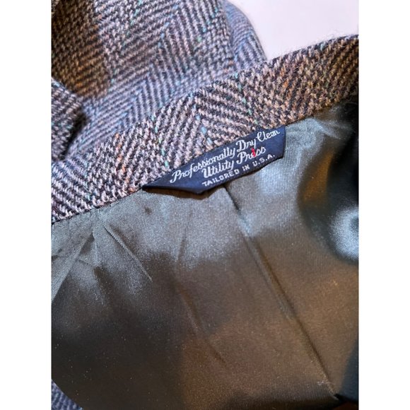 Vintage Cricketeer Dillards 100% Wool 2 Button Sport Coat Gray Blazer USA - Picture 4 of 10
